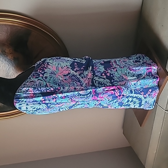 LILLY PULITZER Gypsea Girl Deep Indigo Lana Skort Romper. Small - Picture 8 of 14